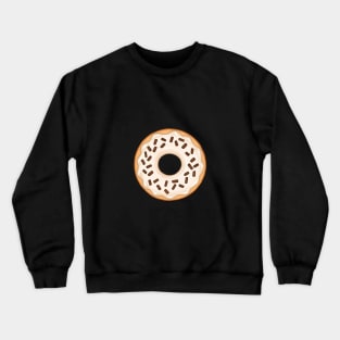 White Donut and Chocolate Sprinkles Crewneck Sweatshirt